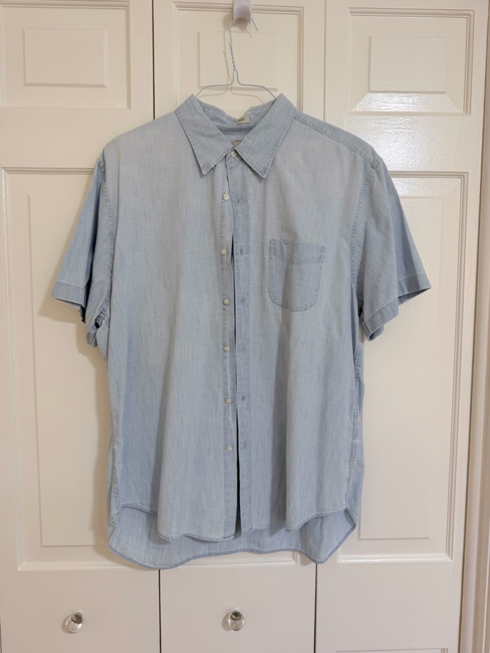 J. Crew Pale Blue Short-Sleeve Button-Down Shirt